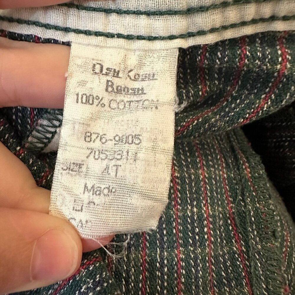 Vintage Oshkosh plaid overalls paper tag - Picture 6 of 6